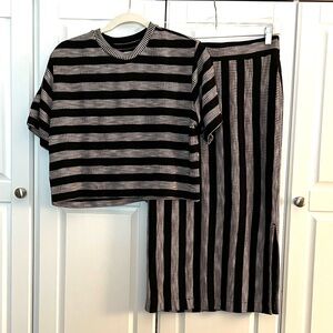 Lou & Grey midi skirt and cropped t-shirt set